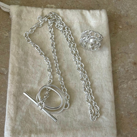 J Crew Necklace + ring - Picture 2 of 2